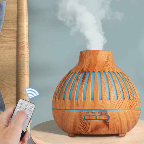 Aroma Diffuser Electric Air Humidifier Ultrasonic 400ML Essential Oil Diffuser Remote Control LED Cool Mist Maker Fogger 1