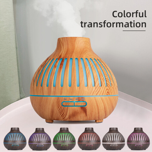 Aroma Diffuser Electric Air Humidifier Ultrasonic 400ML Essential Oil Diffuser Remote Control LED Cool Mist Maker Fogger 2
