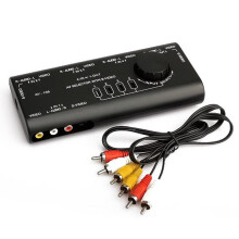 AV Audio Video Signal Switcher 4 Input 1 Output Switch Video System for XBOX for ps1