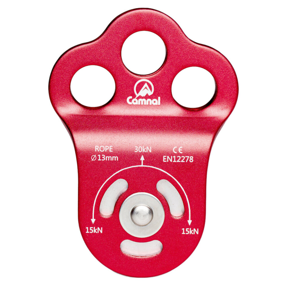 30Kn Fixed Side Single Climbing Pulley Arborist Equipments For 13Mm Rope Red 701942927119
