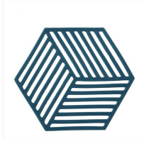 17Pcs Hexagon Anti-hot Pad Silicone Bowl Drink Coffee Cup Pad Coasters Placemats Non-slip Dining Table Mats Kitchen Accessory