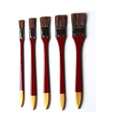 Creative Painting Brush Wild Boar Bristle Brushes Oil Watercolor Acrylic Painting Pen Flat Peak Brush Student Stationery