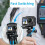 2 Pcs Dual J-hook Quick Release Base Adapter J-mount Bracket For Gopro Hero 8 Black 3