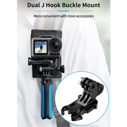 2 Pcs Dual J-hook Quick Release Base Adapter J-mount Bracket For Gopro Hero 8 Black 1