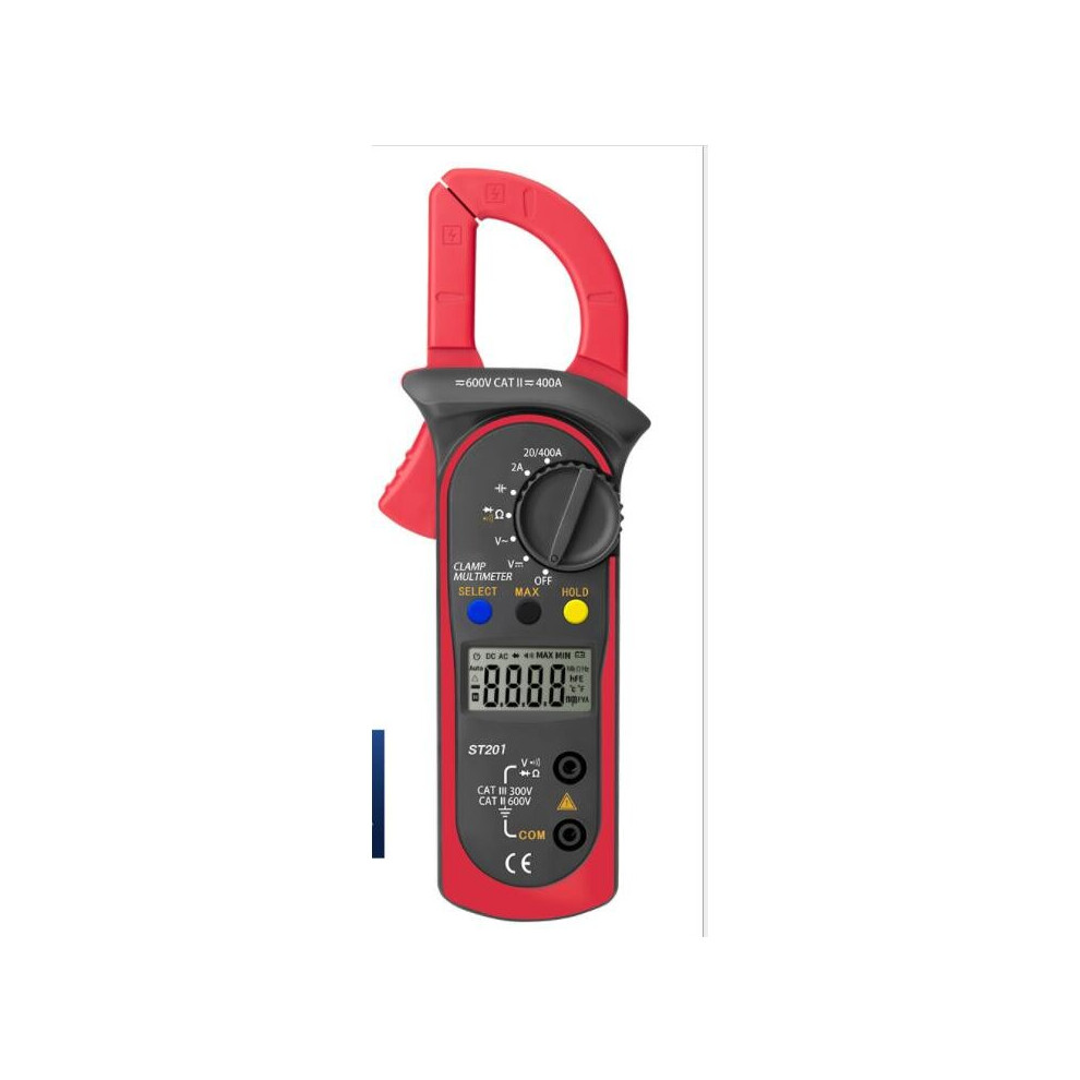 St201 1999 Counts Digital Clamp Meter Multimeter Dc/Ac Voltage Ammeter Resistance Capacitance Diode Tester Data Hold 775821397362