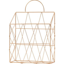 Luxury Nordic Metal Storage Basket Newspaper Decoration Shelf Wall-Mounted Book Rack Bathroom Furniture Home Office Supplies