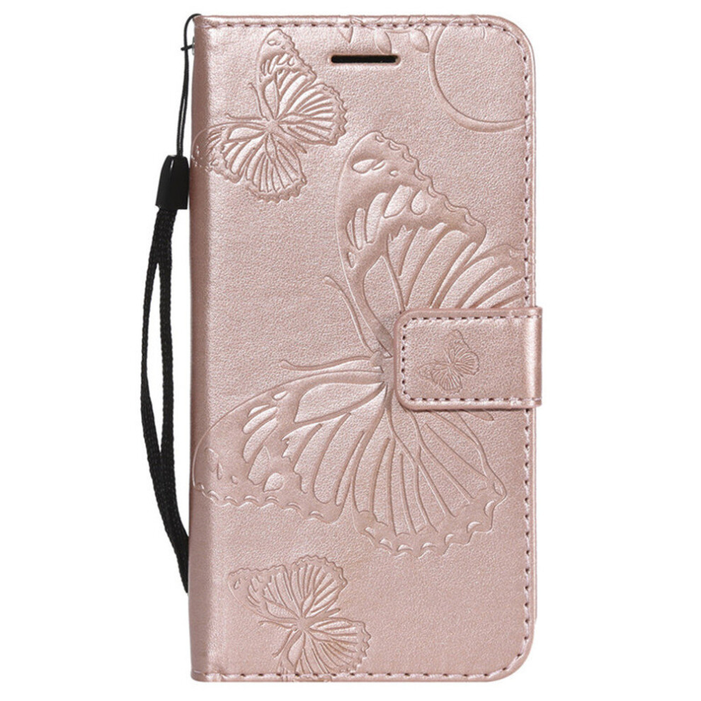 Butterfly Cute Flip Phone Case For Cover Apple Iphone X Xs Pu Leather Flip Wallet Case Card Slot Coque 777178663879