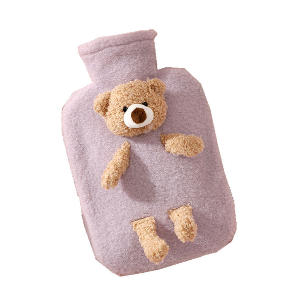 Chaochuang Cute Plush Bear Warm Water Bag Pvc Material Water Injection Hot Water Bottle Portable Winter Warmth Recyclable Hand Warmer