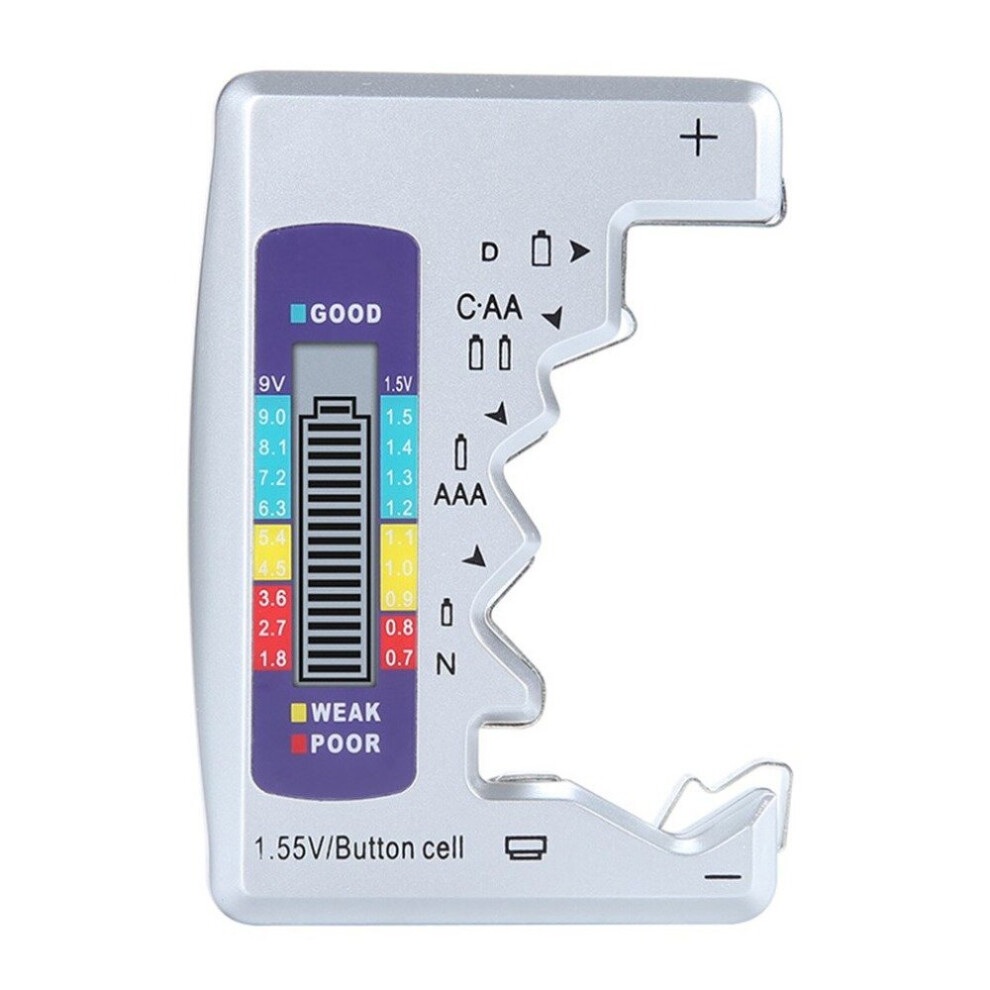 Battery Tester Battery Fuel Detector Dry Battery Aa Battery Aaa Battery Digital Voltage Measurer Durable Light 775821397379