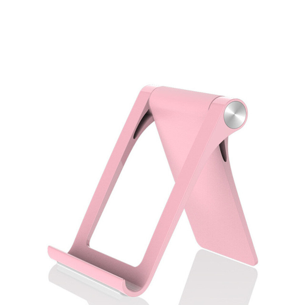 2Pcs Portable Phone Holder Stand Mobile Smartphone Support Tablet Stand For Iphone Mobile Holder Desk Cell Phone Holder Stand Pink 775821400710