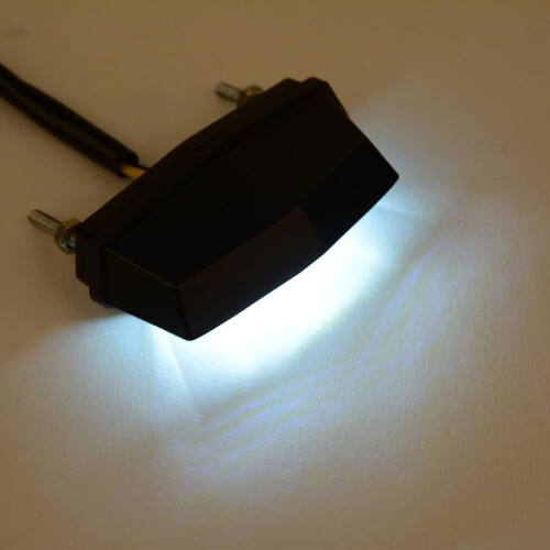 3LEDs Motorcycle Black Mini LED Licence Plate Light Rear Tail Lamp light 1