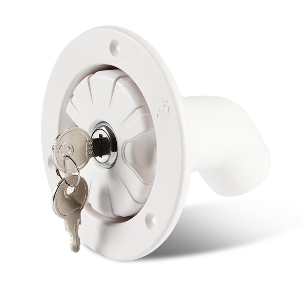 Rv Accessories Gravity Fresh Water Fill Hatch Inlet Filter Lockable For Rv Boat Camper Trailer Caravan Accessories White 775821397539