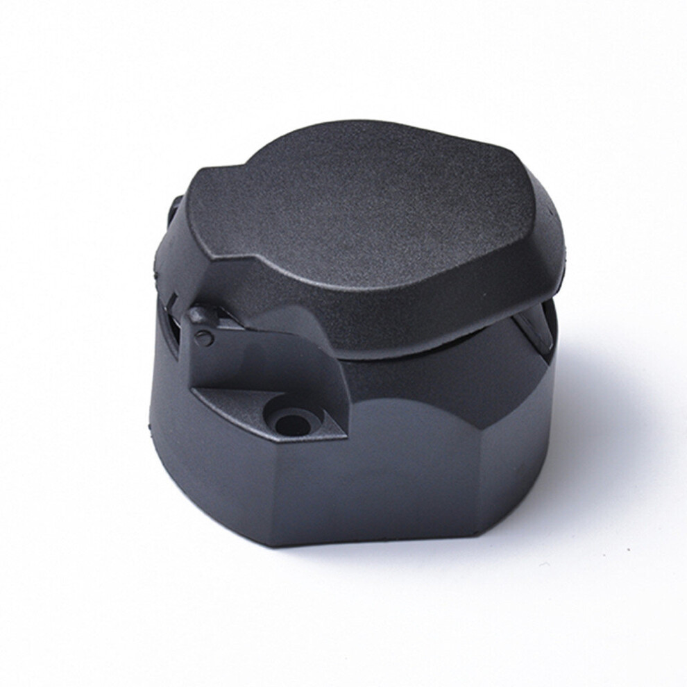 12V 7-Pin Flat Round Trailer Connection Socket Eu Standard Truck Trailer Link Flat Round Cars Trailer Connector Accessories 775821397805