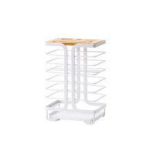 1Pcs Kitchen Knife Holder Drain Cultery Storage Shelf Universal Metal Wood Bamboo Knives Rack Multifunction Storage Stand Organizer