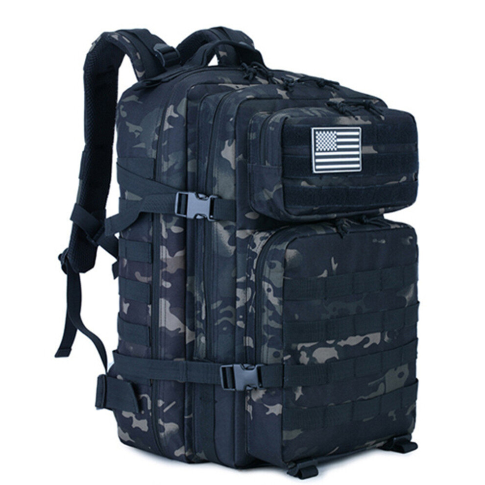 Photos - Backpack 45L Military  Army Tactical Molle Assault Rucksack 3P Men Outdoor Hiking Camping Hunting Large Capacity Waterproof B