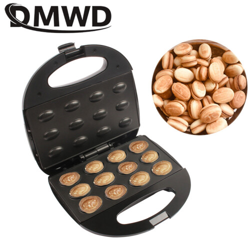 Mini Electric Walnut Cake Maker Automatic Nut Waffle Bread Machine Sandwich Iron Toaster Baking Breakfast Pan Oven EU plug 1