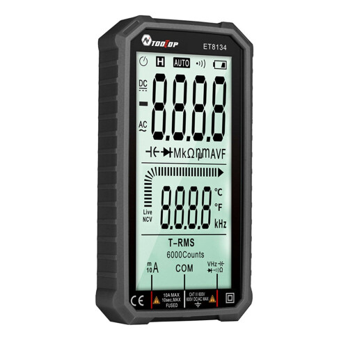 ET8134 4.7 Inch LCD Multimeter Direct Current Voltage Current Measurement Capacitance Resistance Measuring