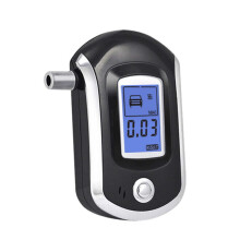 Professional Digital Breath Alcohol Tester Breathalyzer with LCD Dispaly with 5 Mouthpieces Police Alcohol Parking Breathalyser