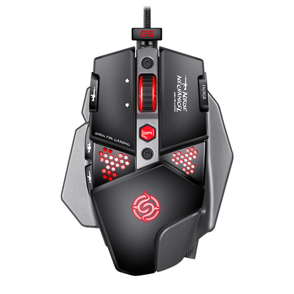 Laptop Computer Ergonomic Mice Silent G9 Usb Wired Gaming Mouse Rgb Backlit Metal Mechanical Button Mice For Pc Gamer 701942840401