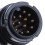 Practical 13-Pin Trailer Socket Black Plastic Electrical Plug Sockets Camping RV Caravan Car Styling Trailer Socket 6