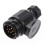 Practical 13-Pin Trailer Socket Black Plastic Electrical Plug Sockets Camping RV Caravan Car Styling Trailer Socket 3