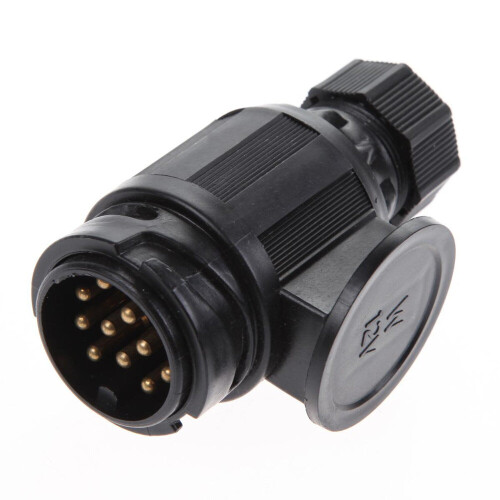 Practical 13-Pin Trailer Socket Black Plastic Electrical Plug Sockets Camping RV Caravan Car Styling Trailer Socket 2