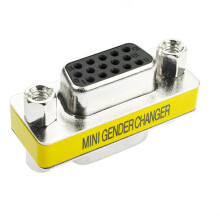 VGA /SVGA 15pin Gender Changer Adapter Female to Female Cable Extender Connector Jul13 Professional Factory Price Drop