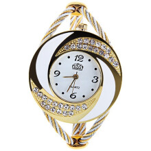 Rhinestone Unique Bracelet Watches Women Style Fashion Casual Quartz Wrist Watch Women Ladies Clock