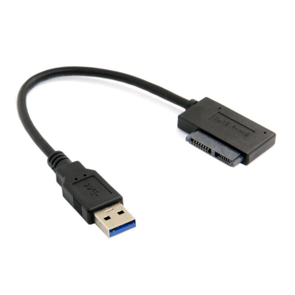 Usb 3.0 To 7+6 13Pin Slimline Sata Laptop Cd/Dvd Rom Optical Drive Adapter Cable 701942843440