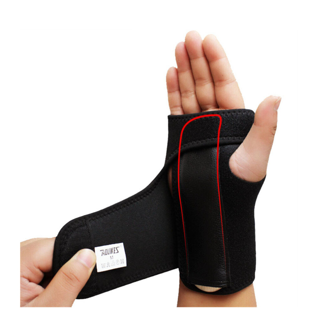 Chaochuang 1Pcs Adjust Wristband Steel Wrist Brace Wrist Support Hand Brace Wrist Support Finger Splint Carpal Tunnel Syndrome