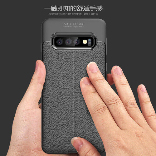 Luxury Litchi Pattern Soft Silicone Case for Samsung galaxy S10 1