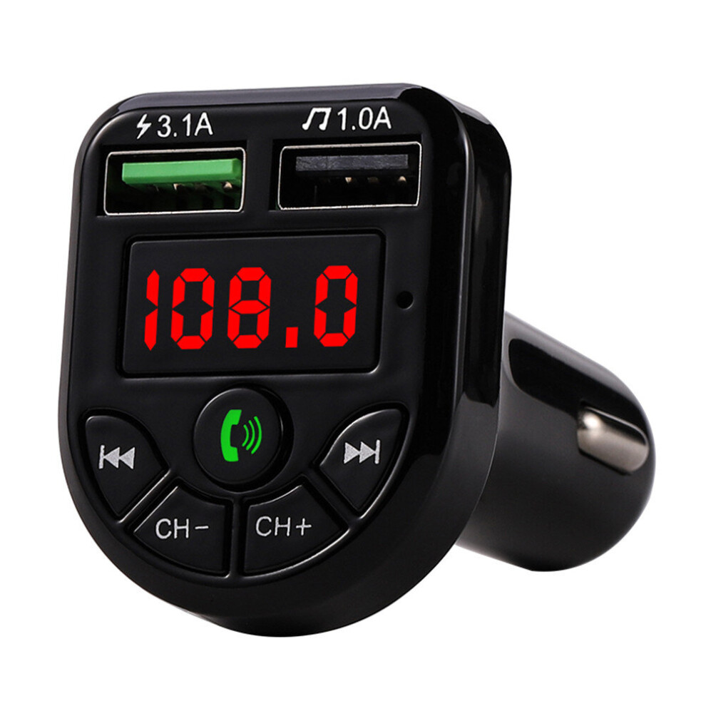 Led Fm Transmitter Bluetooth 5.0 Car Kit Dual Usb Car Charger 3.1A 1A 2 Port Usb Mp3 Music Player For Iphone For Car U Disk/Tf 775821394101