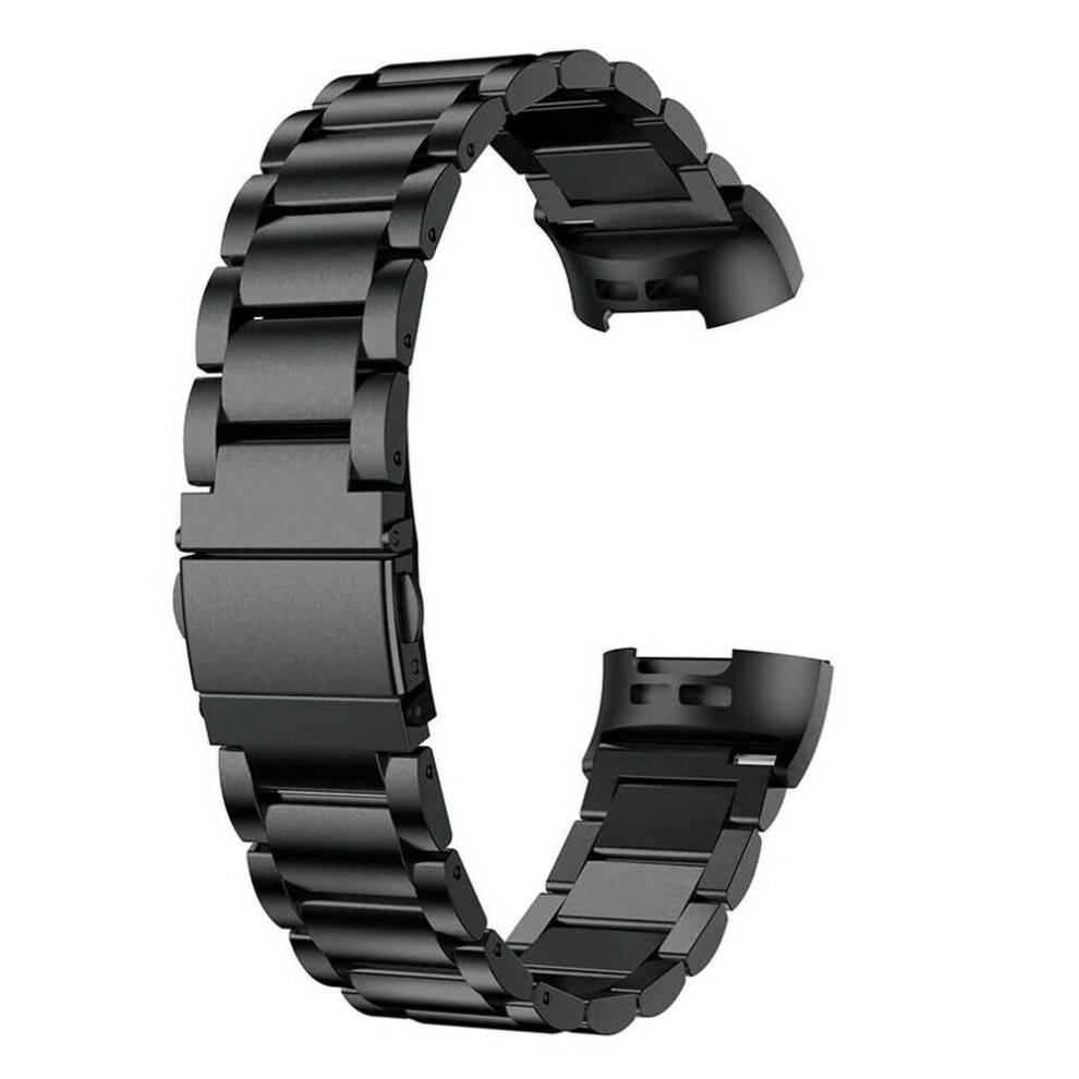 Metal Strap For Fitbit Charge 3 Secure Band Metal Grey 775821408129