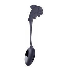 4pc Cute Dolphin Fish Shape Coffee Spoon Stainless Steel Kids Spoon Dessert Cake Ice Cream Coffee Teaspoon for Toddler Kids New