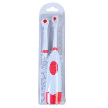 2PCS Rotary Electric Toothbrush Heads Set Battery Operated Automatic Non-Rechargeable Waterproof Oral Hygiene Brush Kit