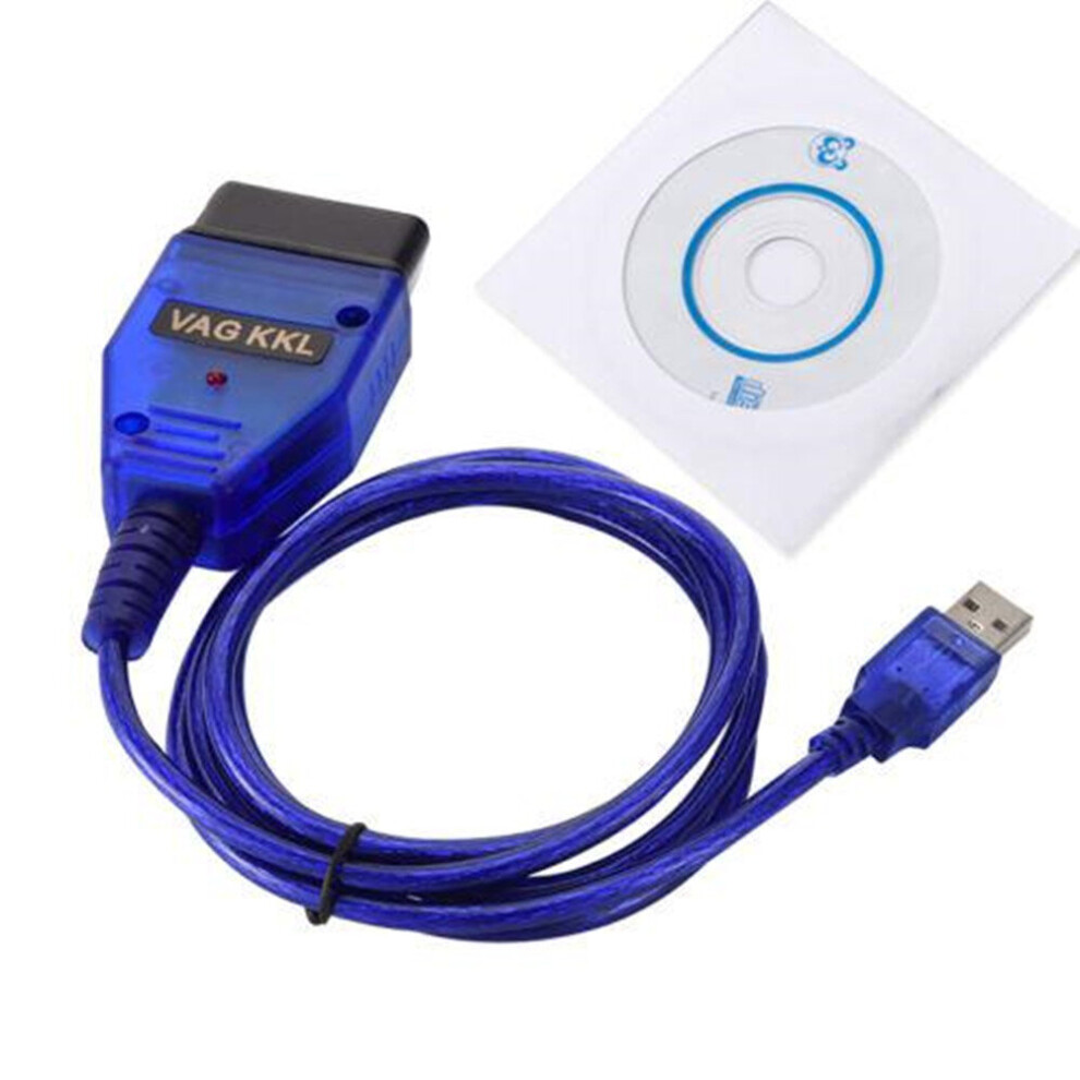 Car Usb Vag-Com Interface Cable Kkl Vag-Com 409.1 Obd2 Ii Obd Diagnostic Scanner Auto Cable Aux Usb Vag-Com Interface Cable R30 701942843570