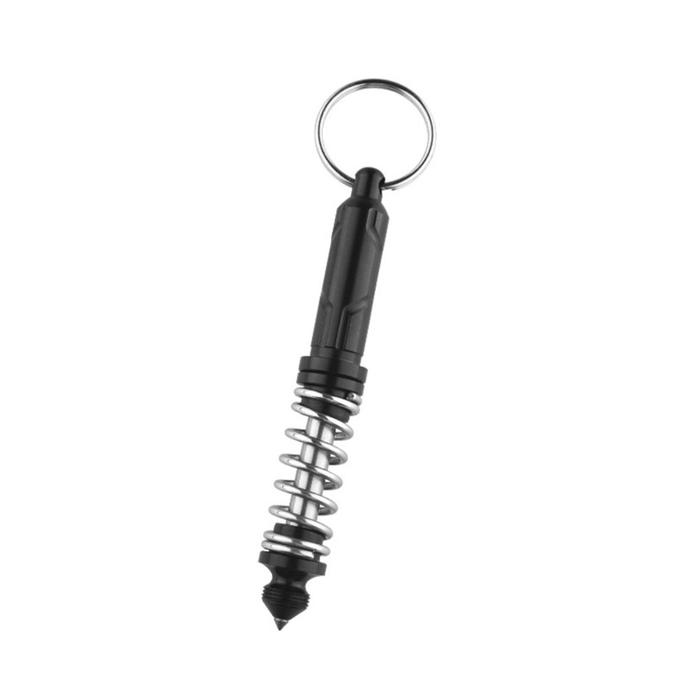 Portable Spring Pen Glass Breaker Multifunction Tungsten Steel Survival Pens Writing Pen Keychain Personal Survival Tools 775821399168