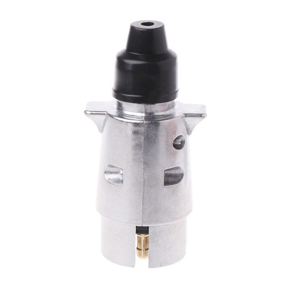 2Pcs Durable 7 Pin Aluminium Alloy Plug Trailer Truck Towing Electrics 12V Connector Eu Plug 775821398116