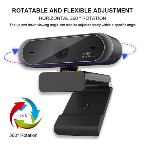 M9 HD 1080P Mini Webcam Computer WebCamera Anti-peeping Rotatable Camera for Youtube PC Live Broadcast Video Conference Work 2