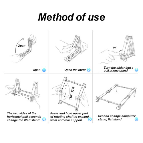 Portable Laptop Stand Plastic Foldable Adjustable Notebook Holder Tablet Base For Macbook Pro PC Computer Accessories 2