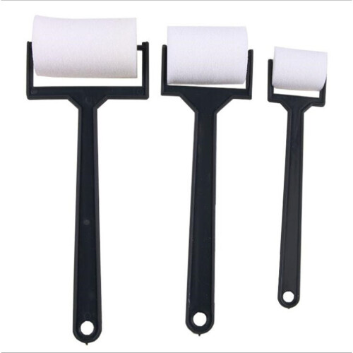 3pcs/set Foam White Sponge Brush  Painting Roller Brush Kids Craft Tool Drawing Toys Painting Supplies