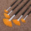 5Pcs/aet Fan shape Gouache Painting Brush Kids Student Nylon Hair Wooden Handle Painting Artist Brush Set Drawing Art Supplies 4