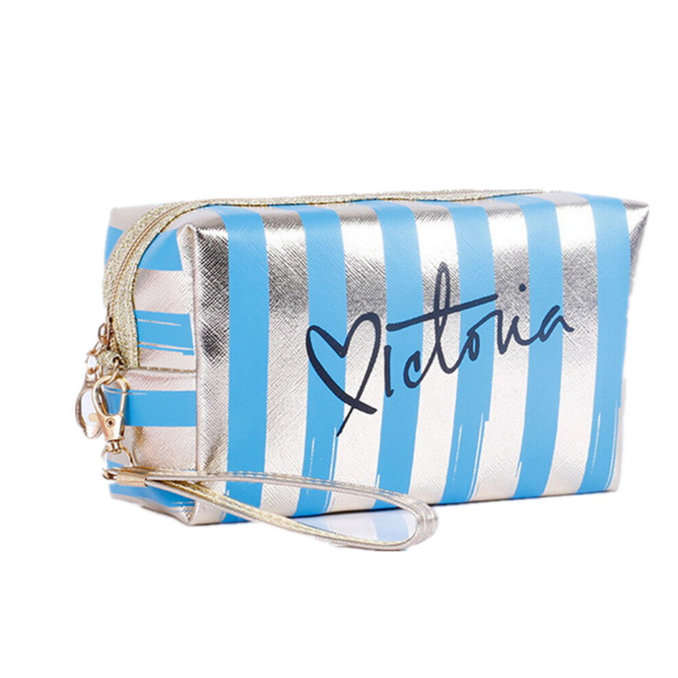 Chaochuang 2 Pcs Waterproof Laser Cosmetic Bags Women Make Up Bag Pvc Pouch Wash Toiletry Bag Travel Organizer Case