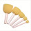 Kid Sponge Paint Brush Original Wooden Handle Painting Graffiti Early Toy DIY Art Supplies Gifts 5Pcs/set 1