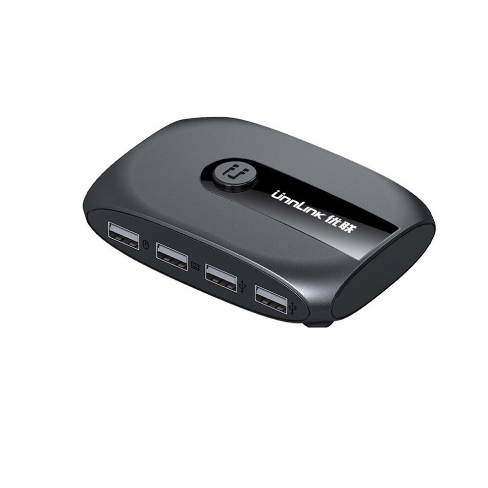 Photos - KVM Switch Unnlink 2 Ports KVM USB Switch with Extender USB 2.0 X4 Keyboard Mouse Printer U Disk for 2 PCs Computer Laptop USB Box