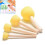 4PCS/Set DIY Wooden Sponge Children's Painting Tool Drawing yellow Paint Brush Handle Painting Graffiti Kids Doodle Toys New 2