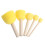 5Pcs/set Round Sponge Brush with Wood Handle Art Graffiti Painting Tool Toy Children 3