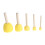 5Pcs/set Round Sponge Brush with Wood Handle Art Graffiti Painting Tool Toy Children 2