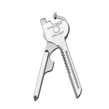 4PCS Edc gear Mini Utili Key shape ring pocket Opener Screwdriver keychain kit Tool survive Multi utility tactical Multipurpose Knife