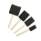 4Pcs/set Glitter Dust Cleaning Glass Craft Art Tool Graffiti Glue Sponge Brush Wooden Handle Paint Application Foam 2